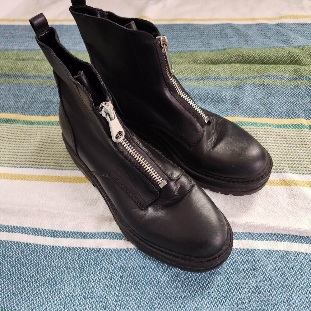 marc fisher ltd Paralee 2 Womens Leather Ankle black boots